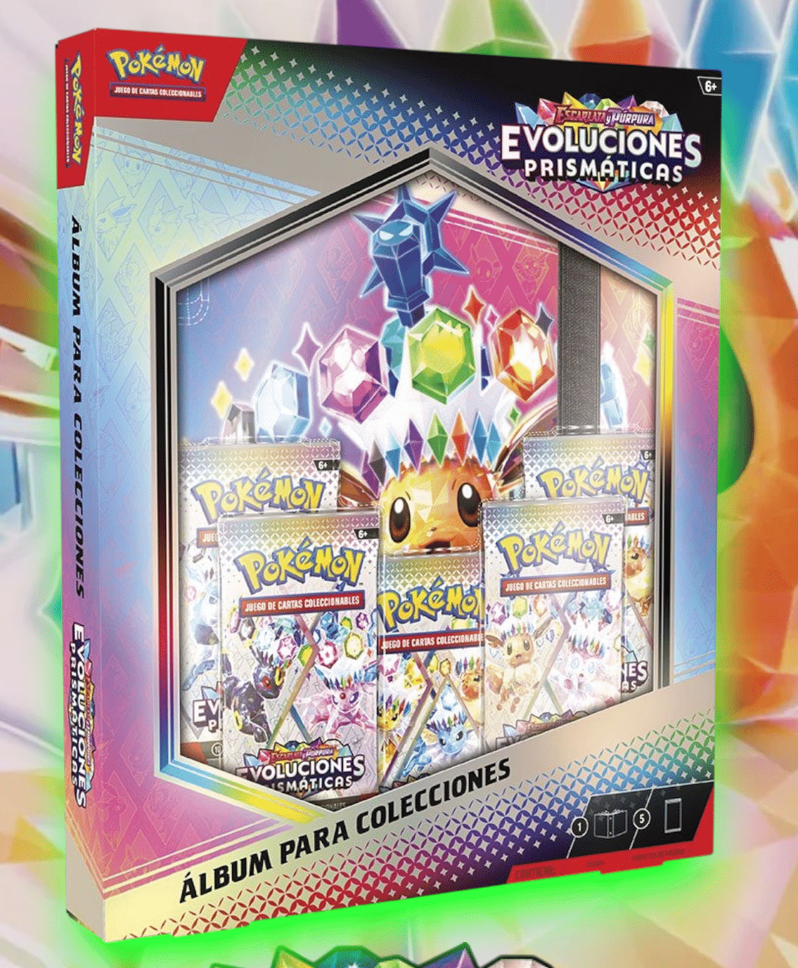 Pokémon TCG: Album para colecciones Evoluciones Prismaticas (ESPAÑOL)