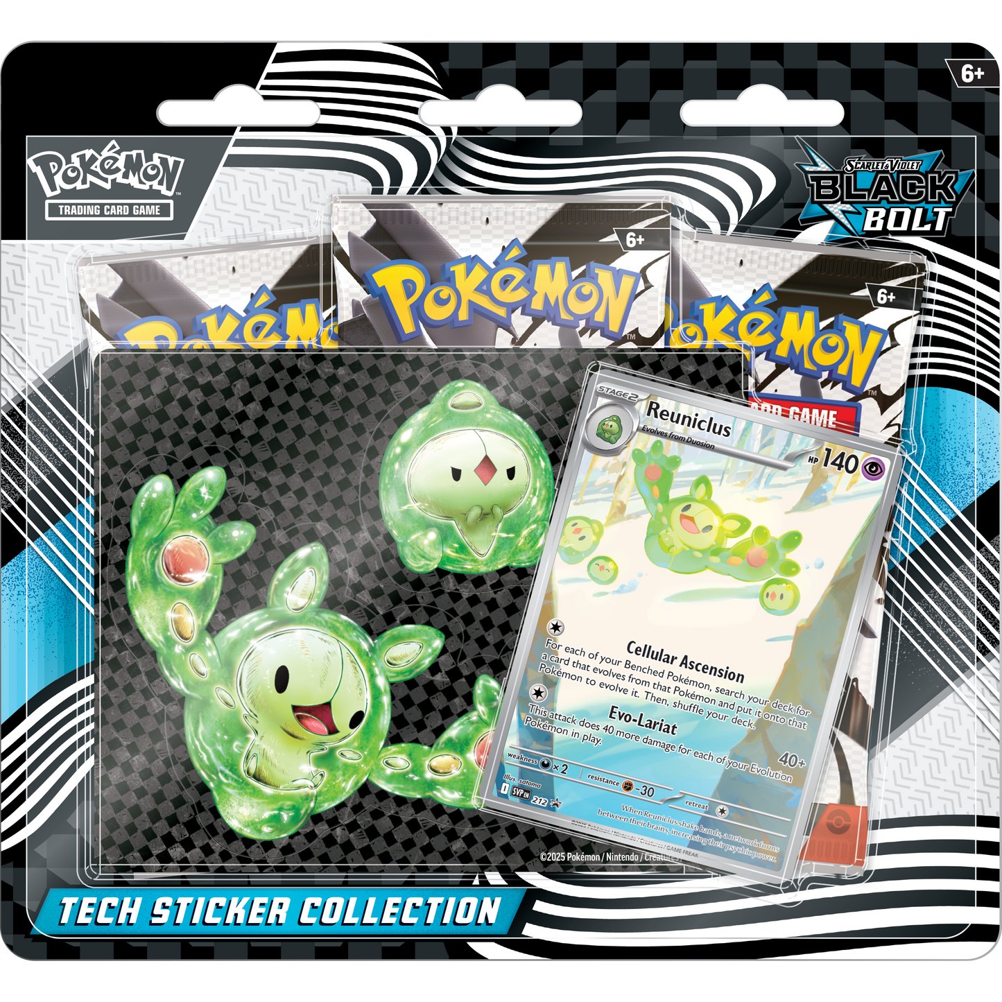 Pokémon TCG: Tech Sticker Collection Black Bolt (Inglés)