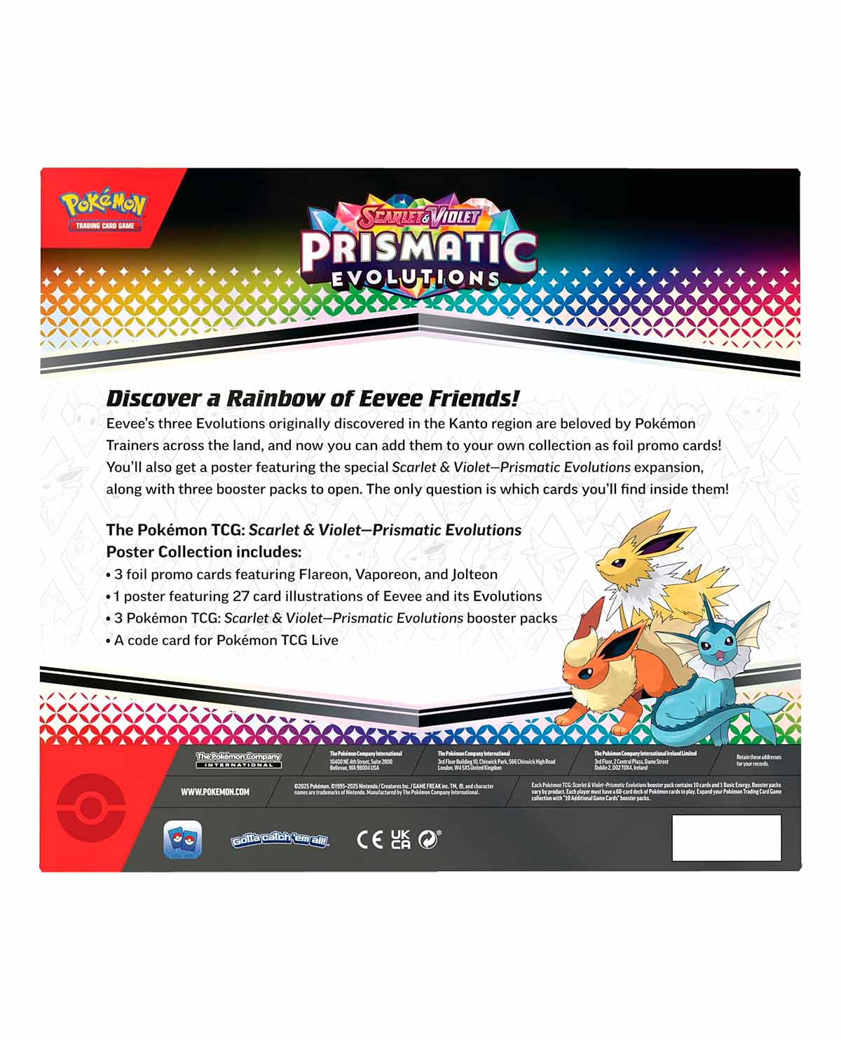 Pokémon TCG: Poster Collection Prismatic Evolutions (Inglés)