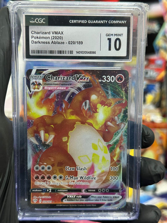 Charizard VMAX #20 Pokemon Darkness Ablaze (CGC 10)