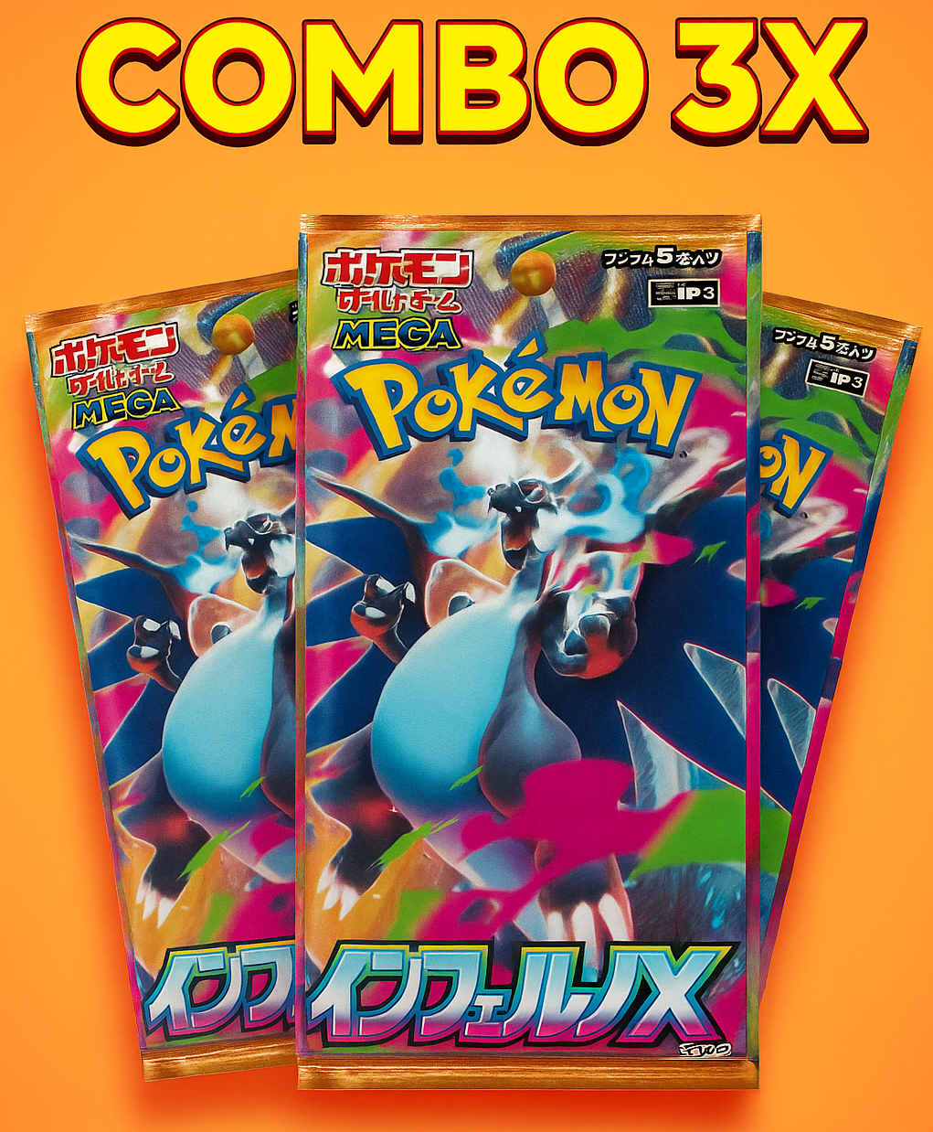 COMBO DE 3 Pack INFERNO X   (Japonés)